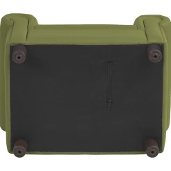 Little Lux Fern Green Preschool Chair & Sofa Set | Adjustable Faux Leather Kids’ Seating