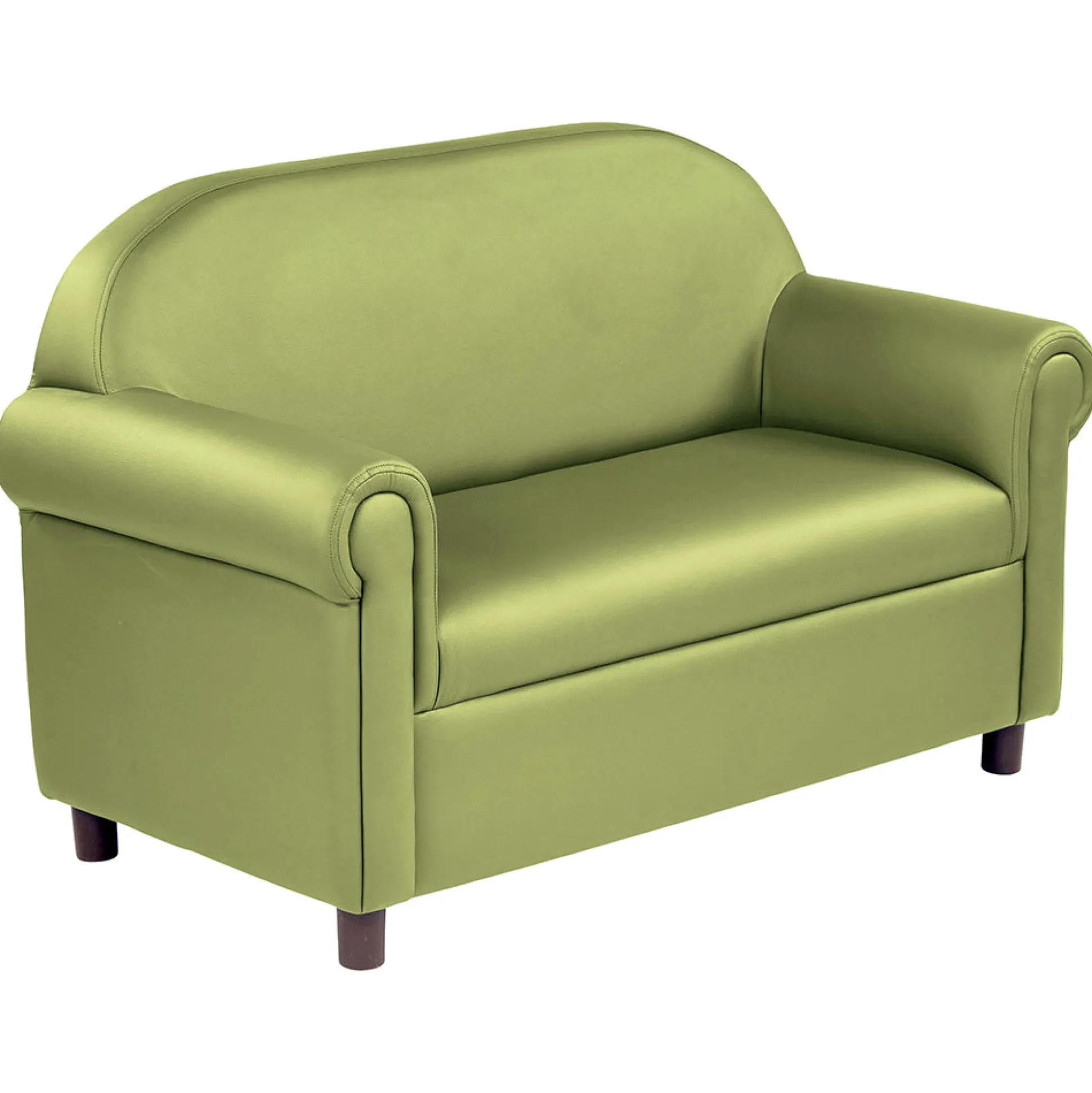 Little Lux Fern Green Preschool Chair & Sofa Set | Adjustable Faux Leather Kids’ Seating