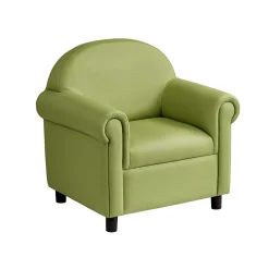 Little Lux Fern Green Preschool Chair & Sofa Set | Adjustable Faux Leather Kids’ Seating