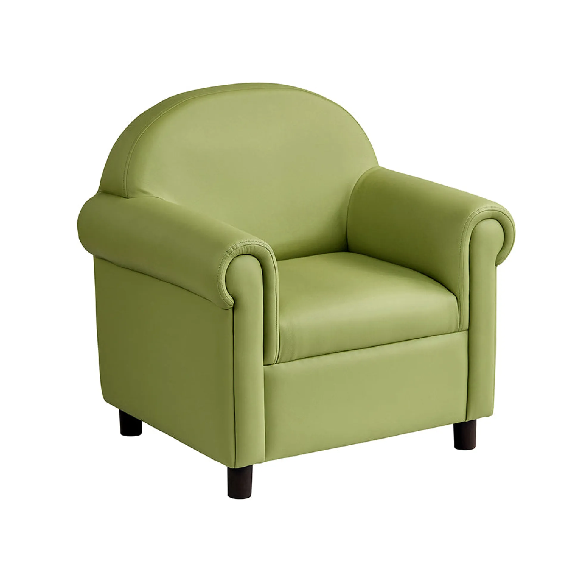 Little Lux Fern Green Preschool Chair & Sofa Set | Adjustable Faux Leather Kids’ Seating