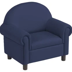 Little Lux Navy Preschool Chair & Sofa Set | Adjustable Faux Leather Kids’ Seating