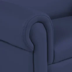 Little Lux Navy Preschool Lounge Chair | Adjustable Kids’ Soft Seat for Reading & Relaxation