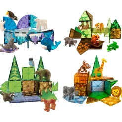 MAGNA-TILES® Magnetic Builders | Jungle, Safari, Arctic & Forest-Themed Magnetic Tile Sets