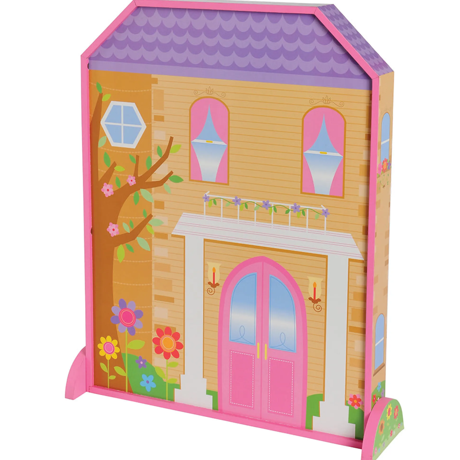 Magnetic Dress-Up Dollhouse with 60 Outfits – Wooden Pretend Play Set for Kids Ages 3+