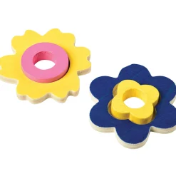 Magnetic Match & Make Flowers with Wooden Storage Box