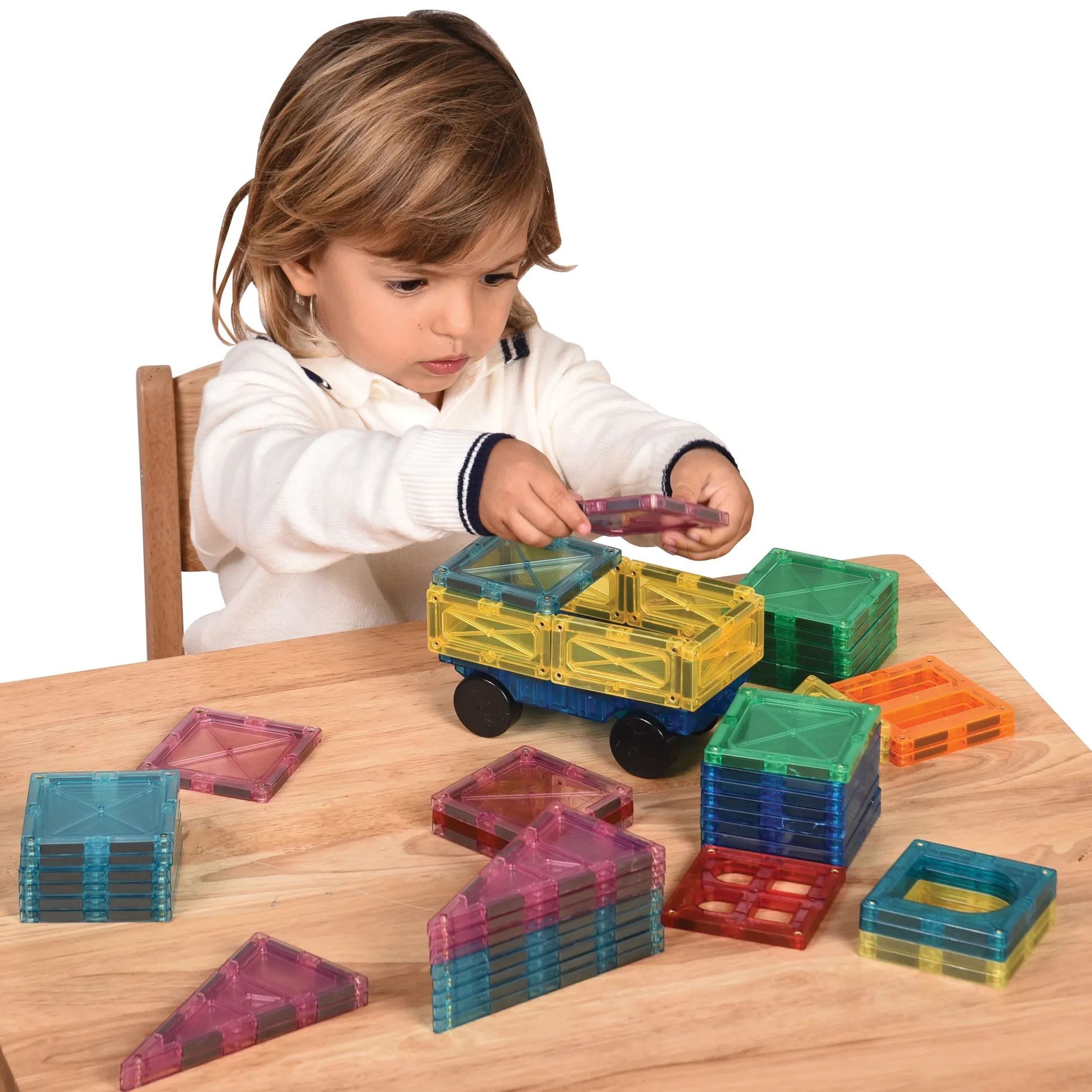 Magrivets™ Magnetic Tiles - Set of 112| Hands-On STEM Learning