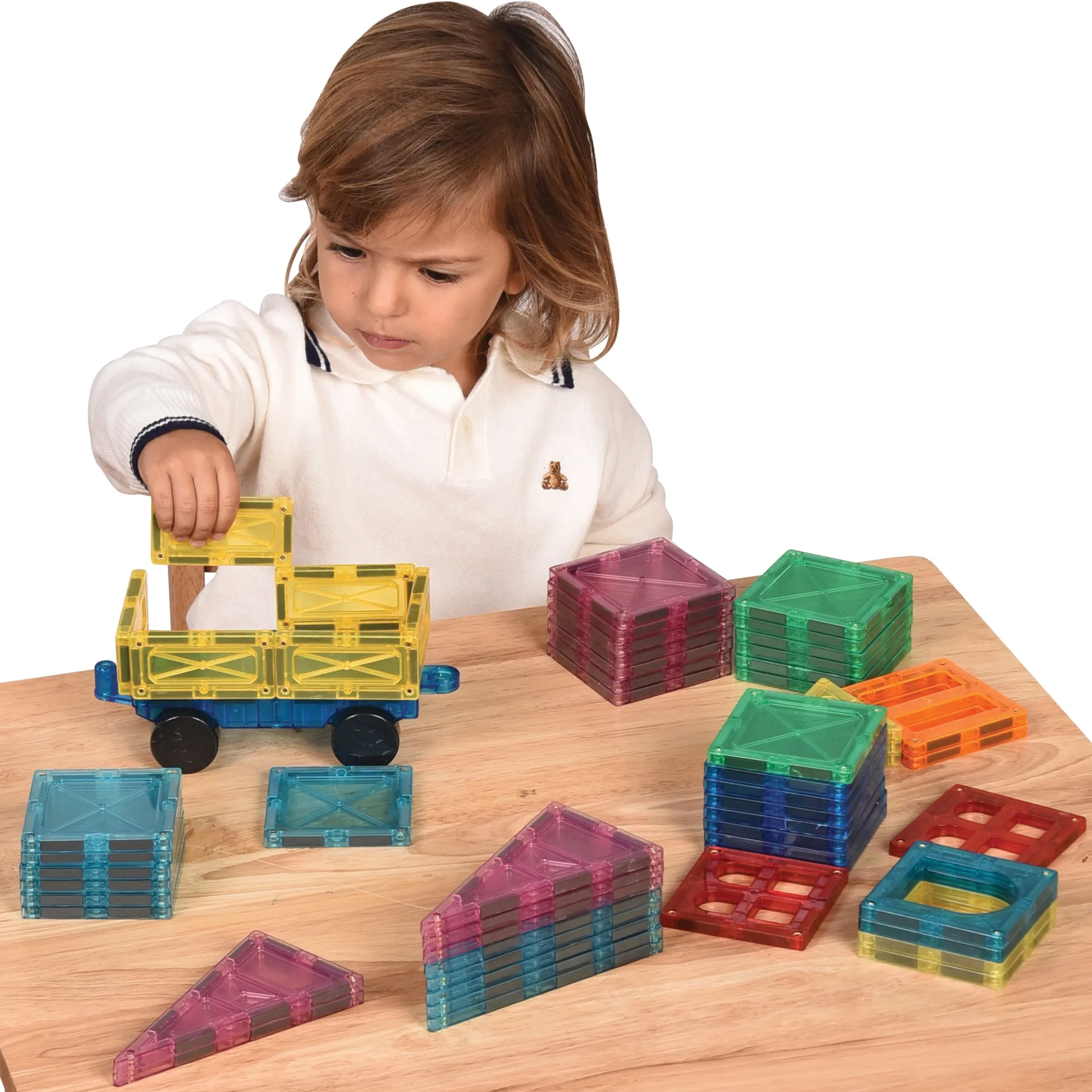 Magrivets™ Magnetic Tiles - Set of 112| Hands-On STEM Learning