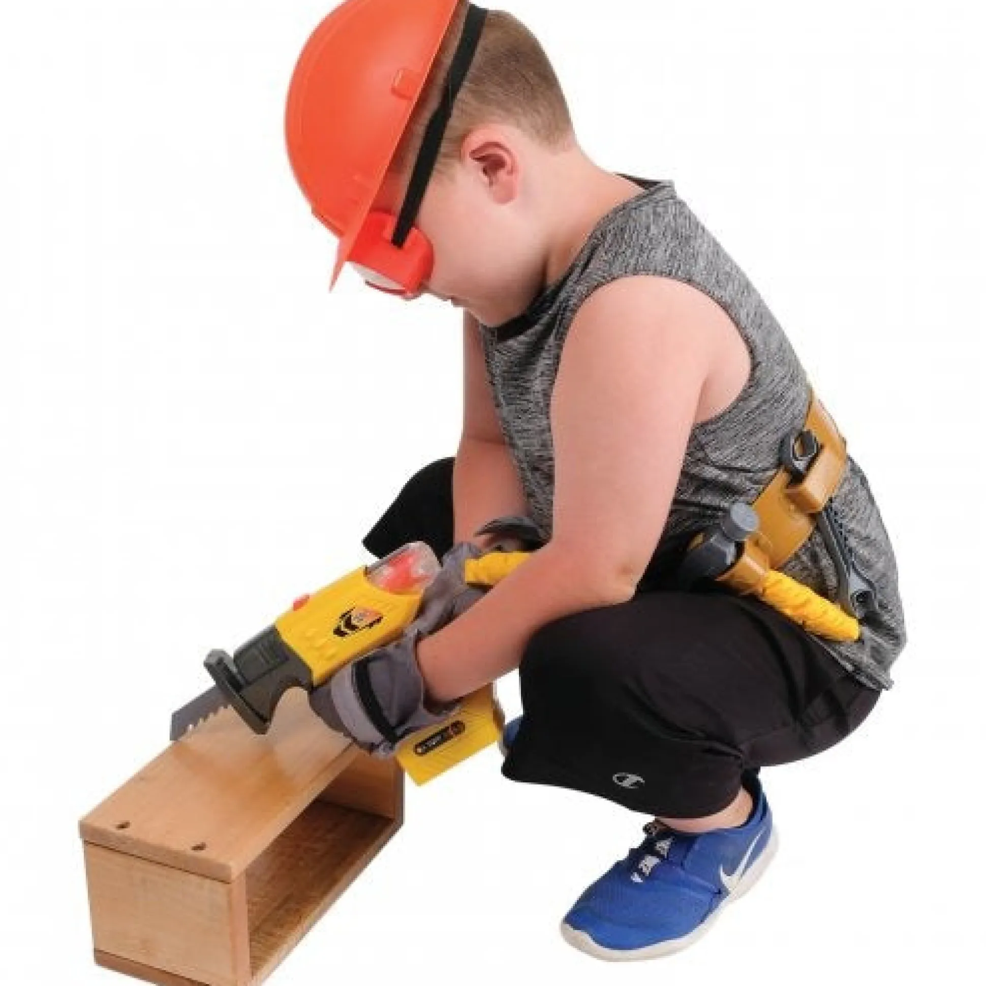 Master Builder's Tool Set | 21-Piece Pretend Play Kit with Hard Hat, Toolbelt, and 4-in-1 Multitool