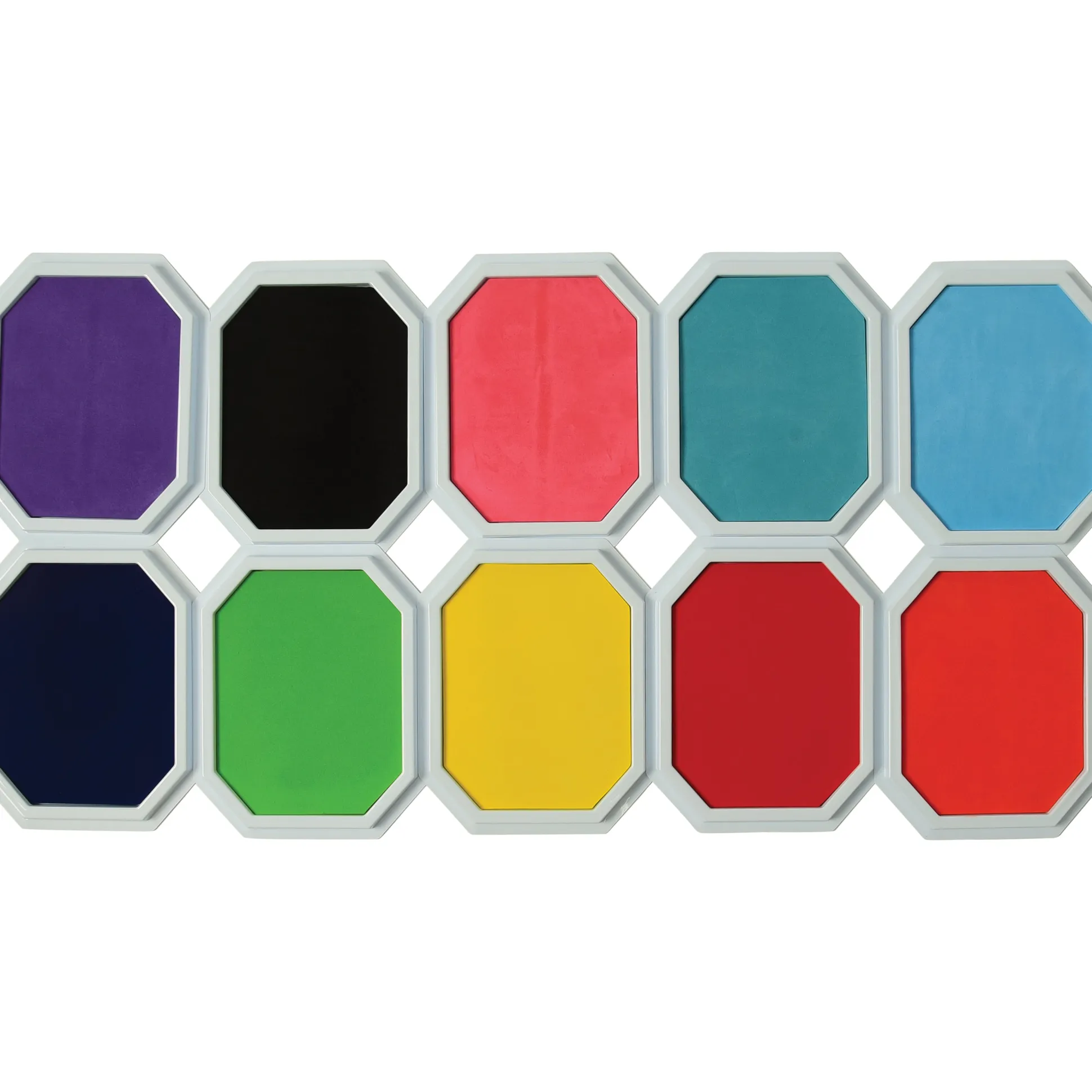 Mega Washable Stamp Pads Set | 10 Bright Colors