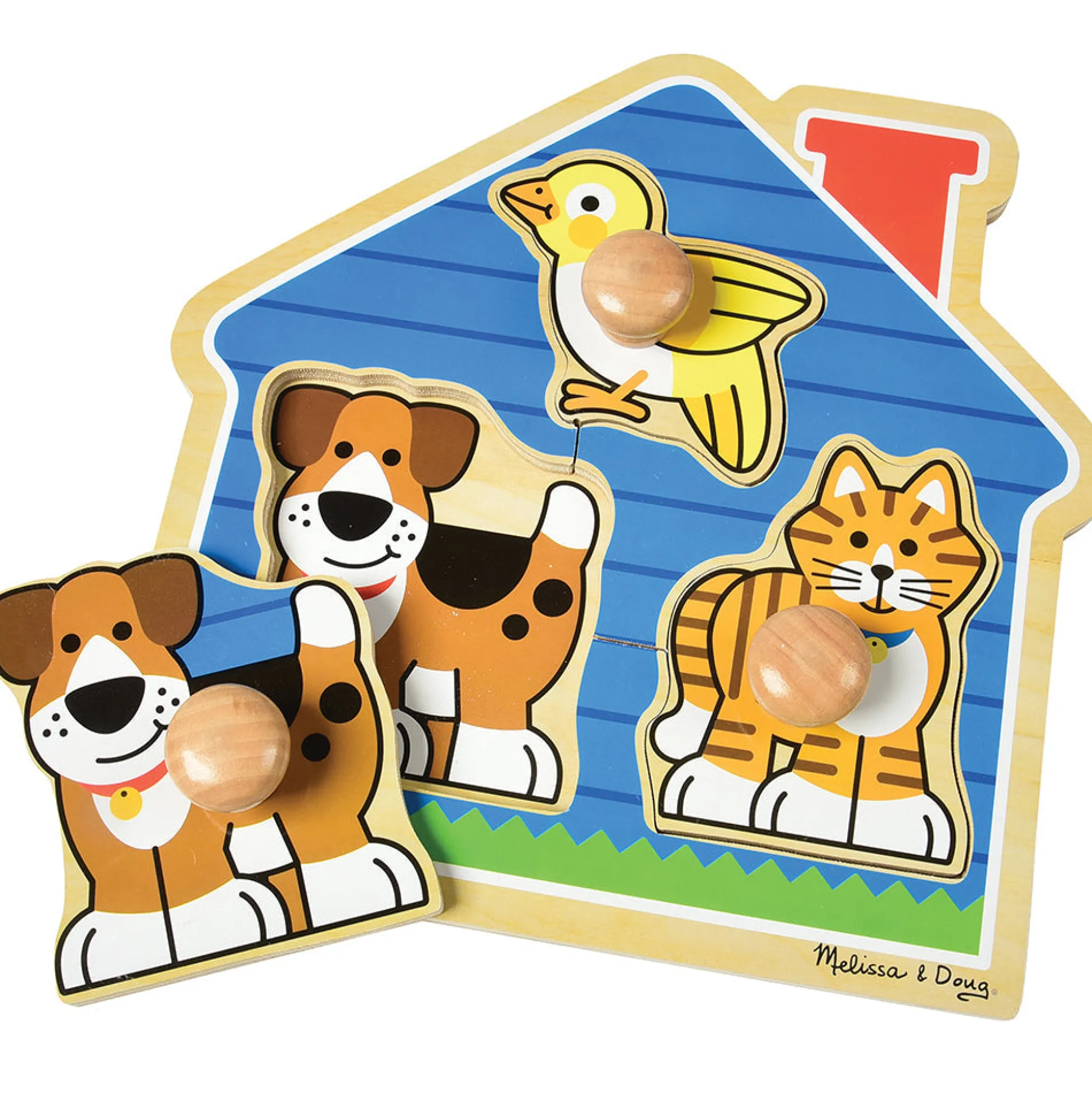 Melissa & Doug® Beginner House Pets Knobbed Puzzle - 3 PC
