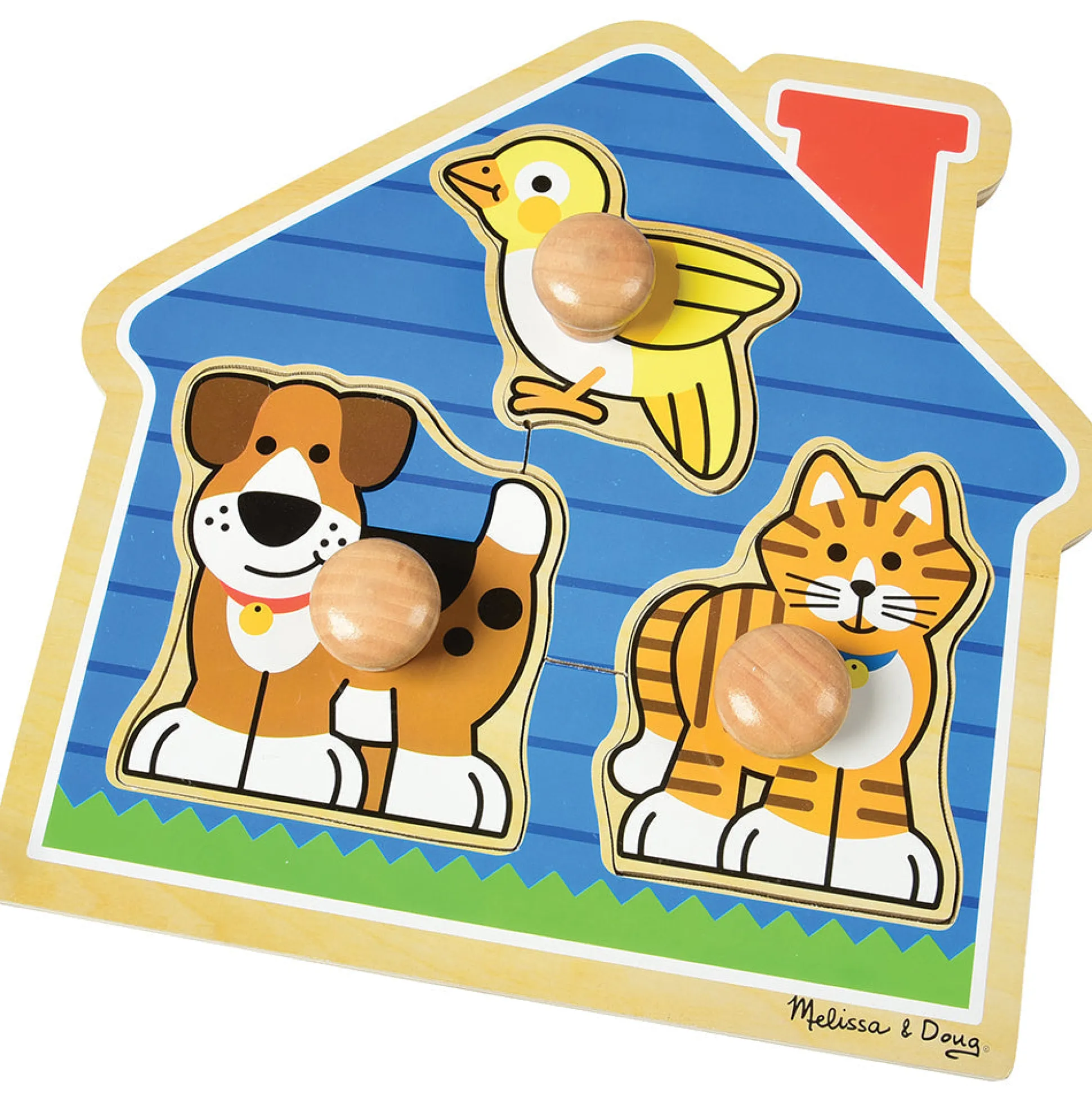 Melissa & Doug® Beginner House Pets Knobbed Puzzle - 3 PC
