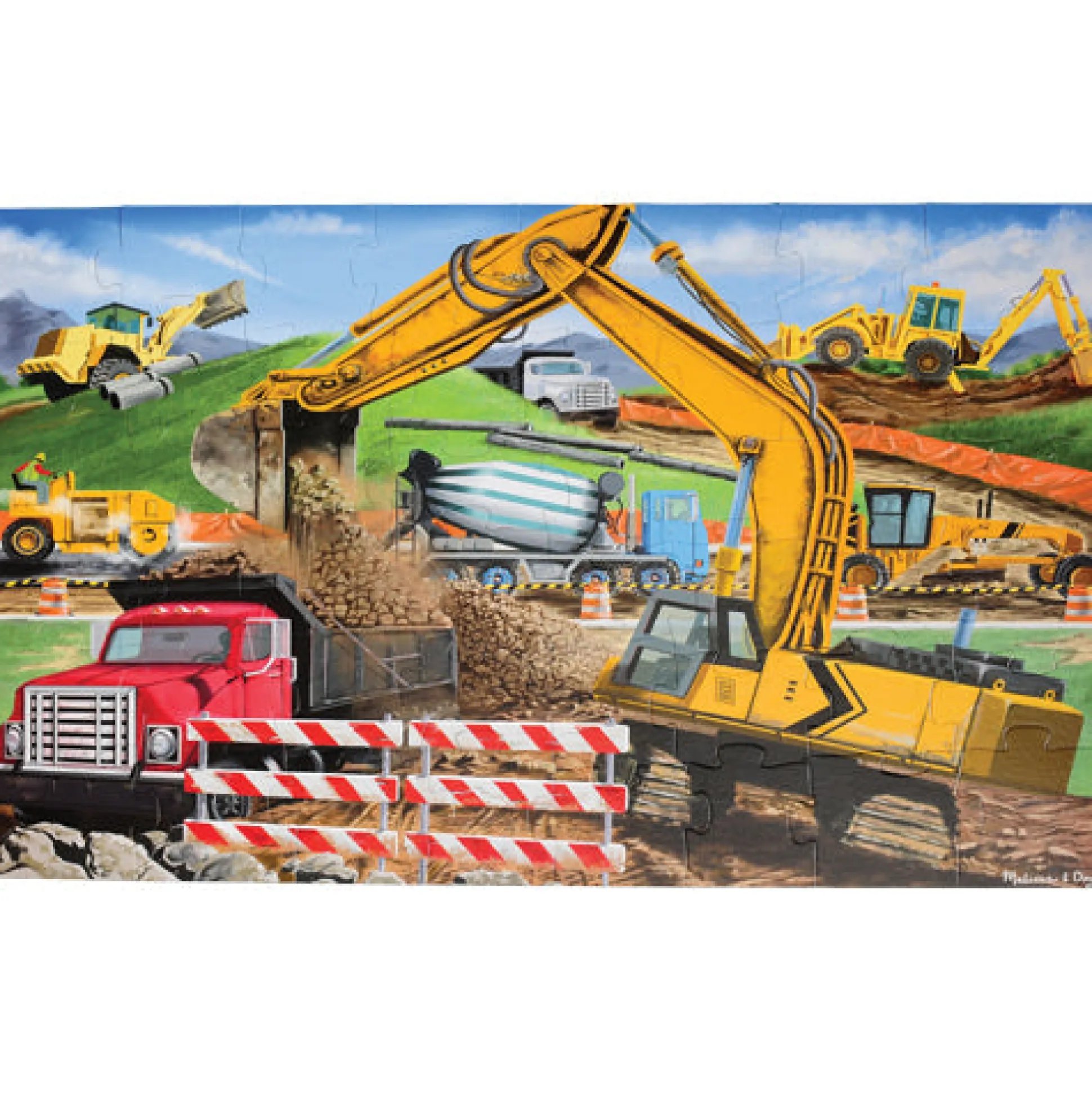 Melissa & Doug® Building Site Floor Puzzle - 49 PC