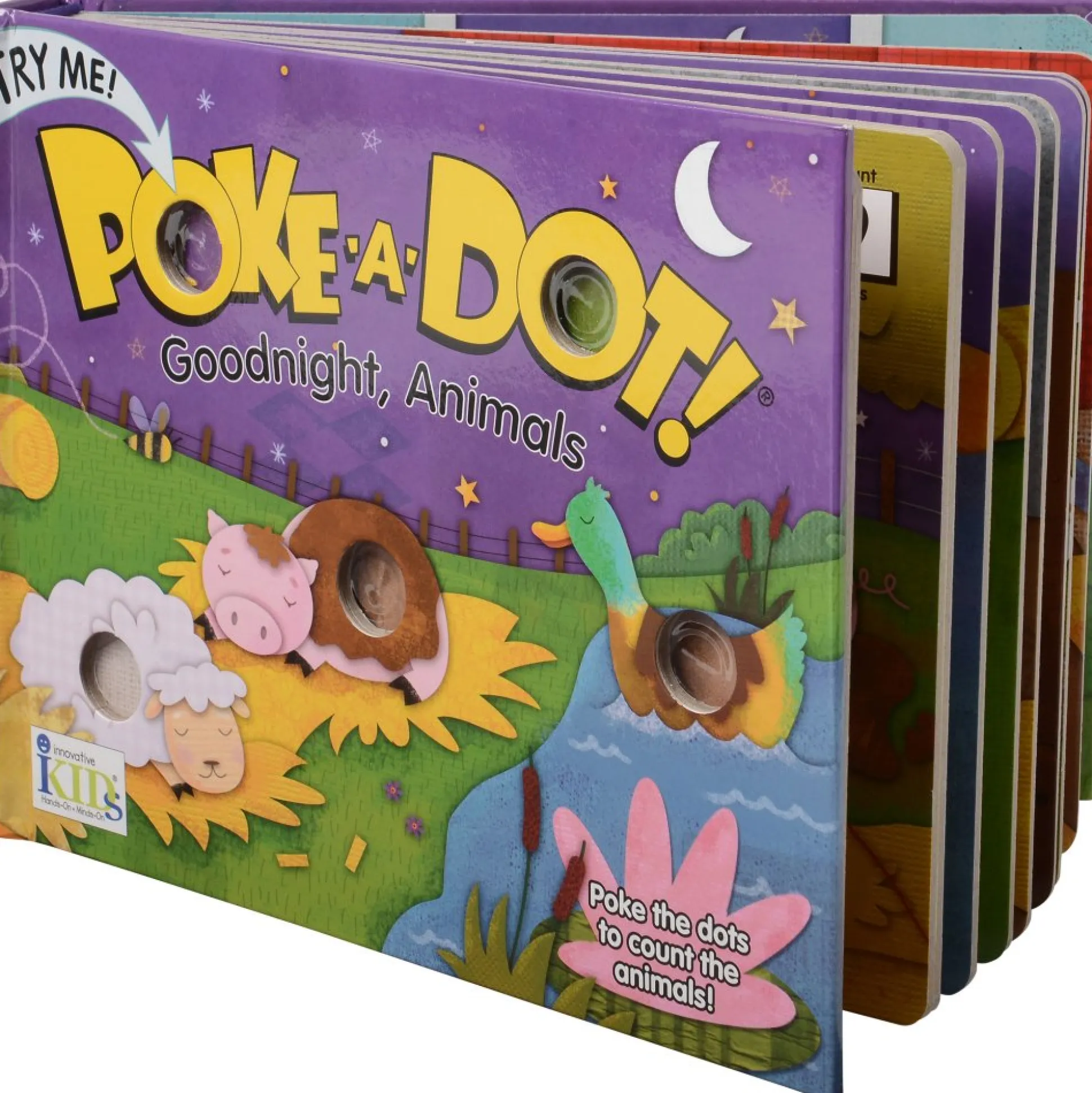 Melissa & Doug® Poke-A-Dot Book / Goodnight, Animals - 20 Pages