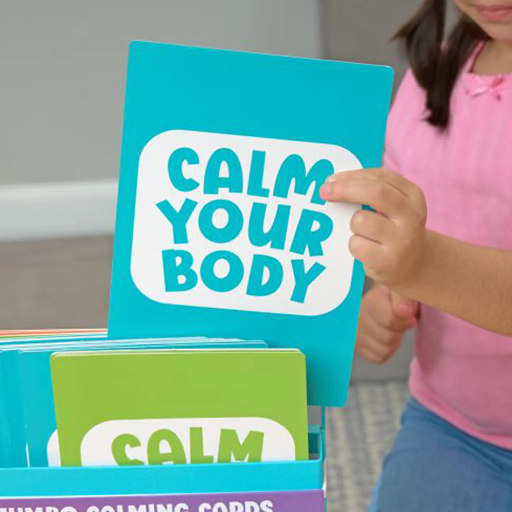 Mindful Moments Jumbo Calming Cards | Breathing & Yoga Activity Deck