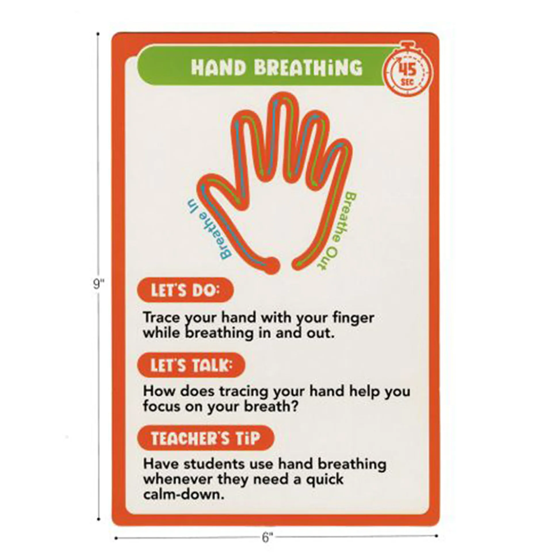 Mindful Moments Jumbo Calming Cards | Breathing & Yoga Activity Deck