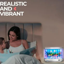 Mini Aquarium Lamp with Rolling Screen | Compact Calming Sensory Light