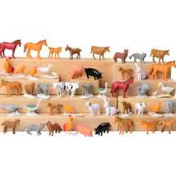 Mini Farm Animal Figures Set – 108 Vinyl Animals for Counting, Sorting & Learning