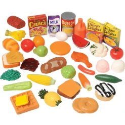 Mini Play Food Set | 37-Piece Plastic Toy Food Set