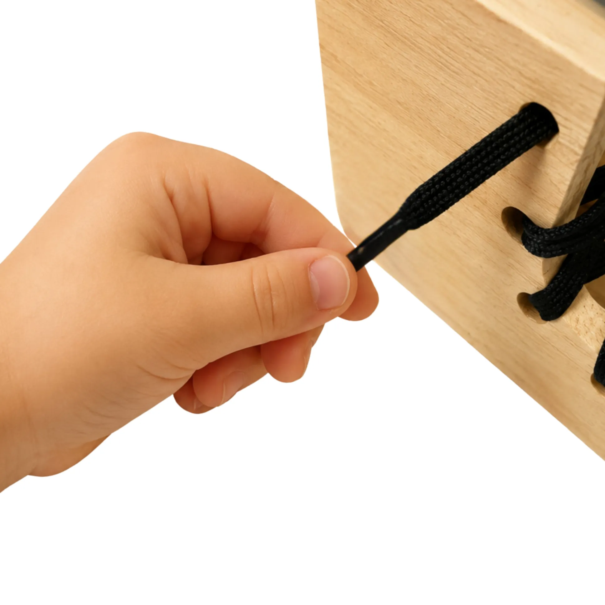 Montessori Wooden Lacing Boot