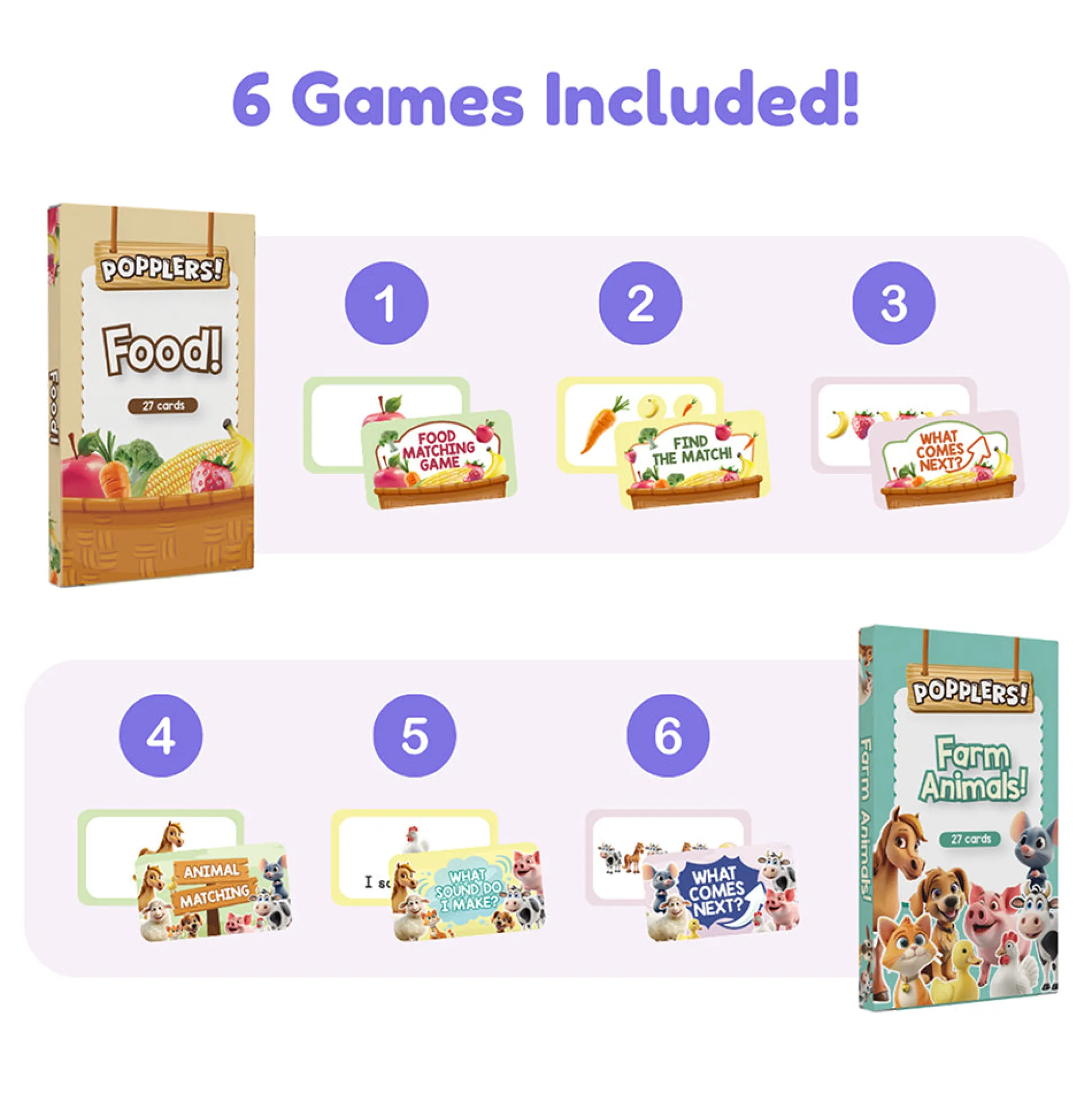 Ms. Brandi’s Popplers Matching Game | First Words Fidget Fun 54-Piece Set