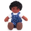 Multicultural Soft and Cuddly Leon Doll | 11 Inch Plush Ragdoll with Removable Clothing
