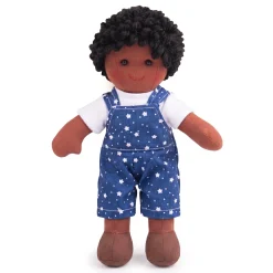 Multicultural Soft and Cuddly Leon Doll | 11 Inch Plush Ragdoll with Removable Clothing