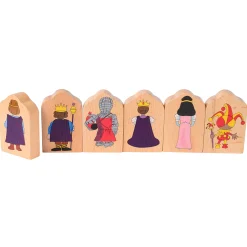 Multi-Ethnic Royal Court Wooden Play Figures | 16-Piece Beech Wood Set