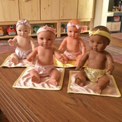 Multi-Ethnic Tender-Touch Baby Dolls | Set of 4 Realistic Dolls