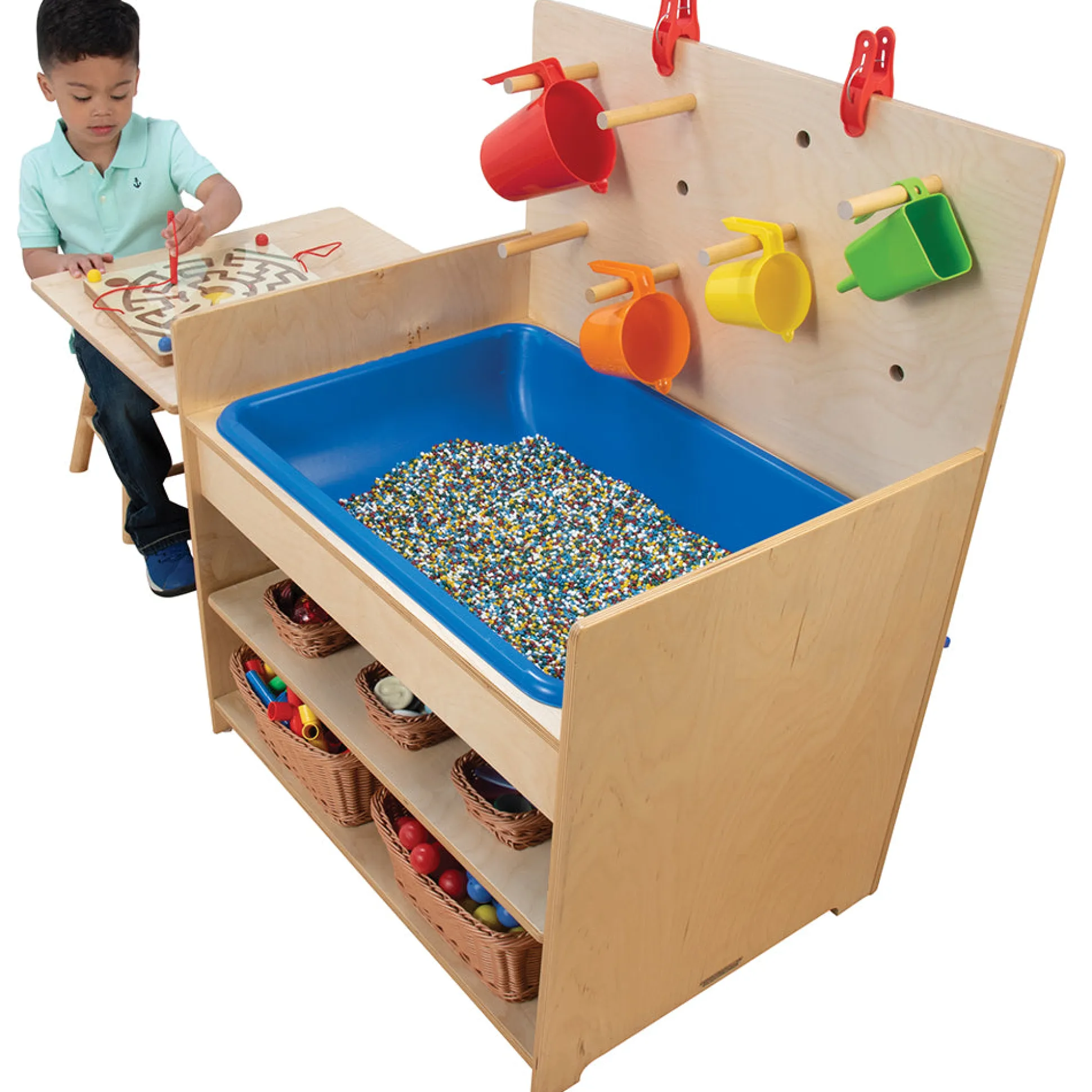 Multi-Functional Innovation Station | Sensory Play, Table, and Easel Combo