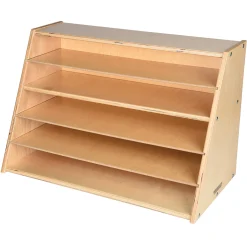 Multi-Level Puzzle Storage Station | Extra Wide Wooden Organizer for Puzzles