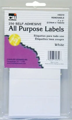 Multi Purpose Labels, 1 x 3 Inches, White, 250/box