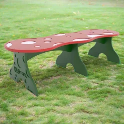 Mushroom Toddler Bench | Bright & Colorful Seating for Preschool Playgrounds