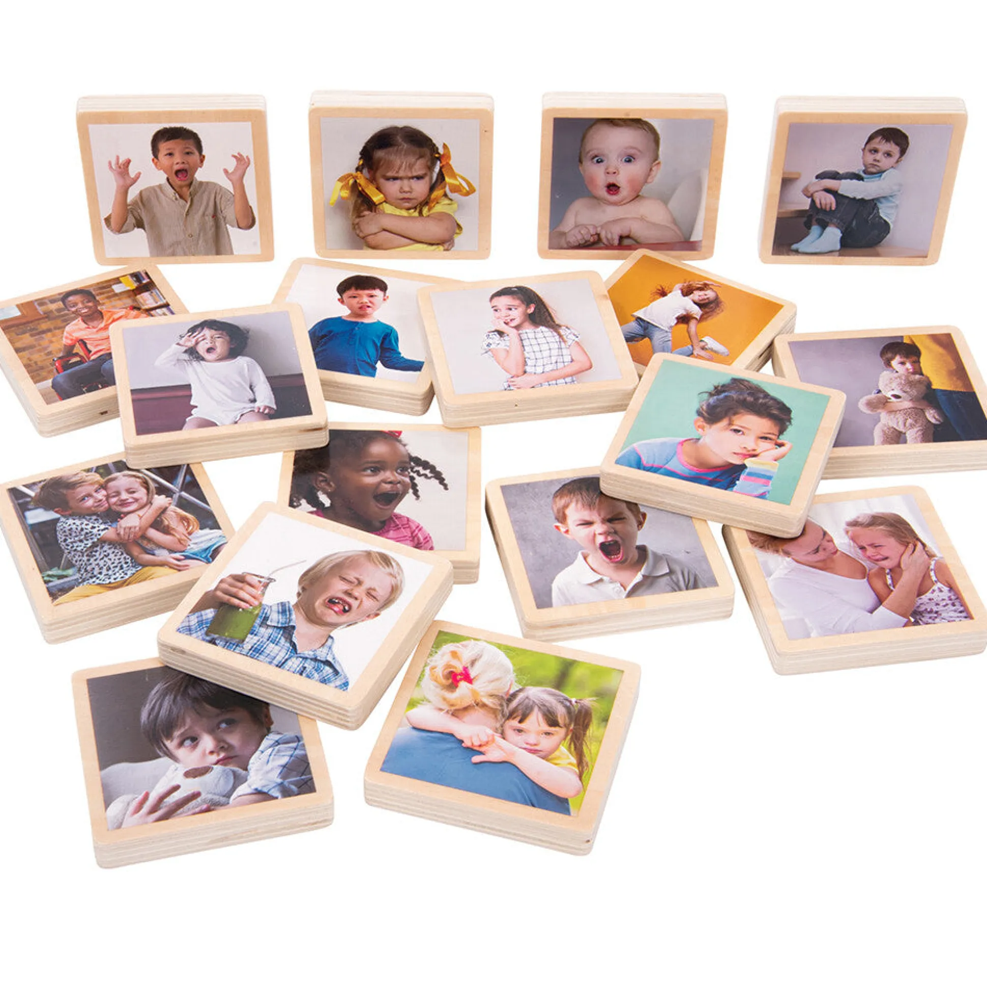 My Emotions Wooden Tiles