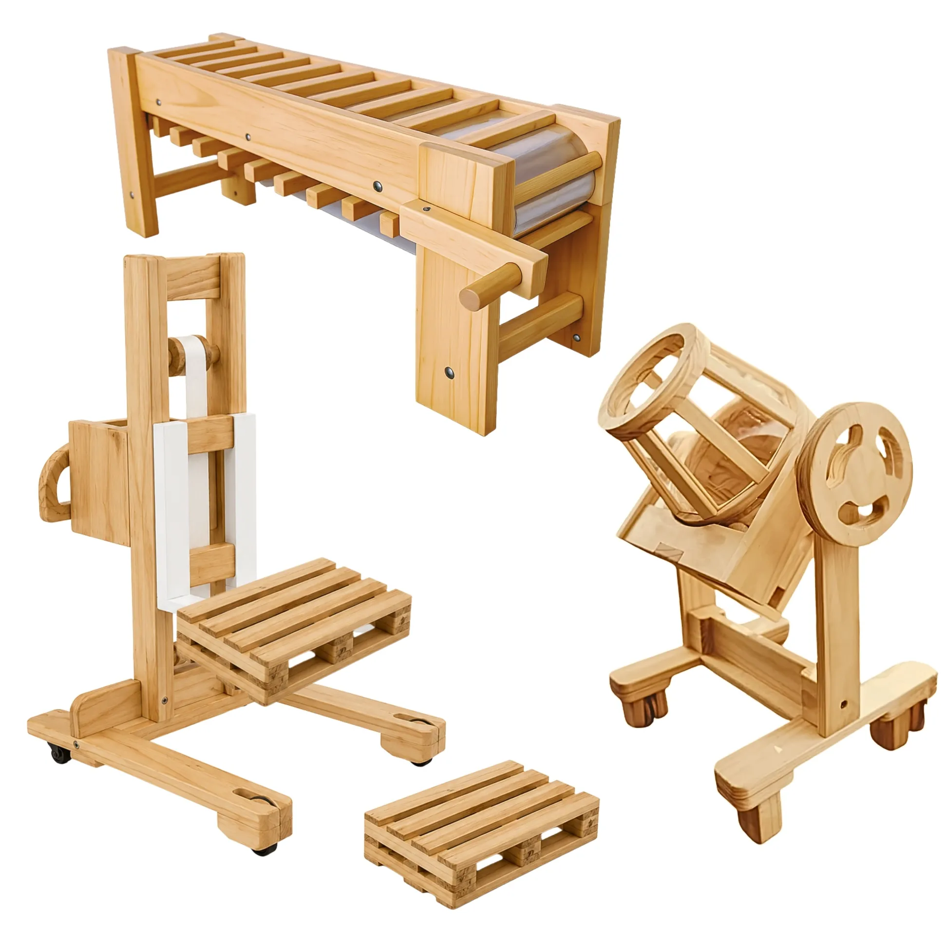 Natural Indoor/Outdoor Engineering Worksite Set