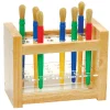 Natural Wood Paint Brush Holder