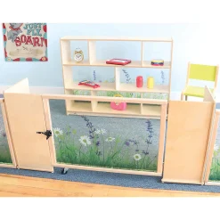Nature View ADA-Compliant Toddler Safety Gate | Shatterproof Acrylic Divider Panel & Child-Safe Rounded Edges