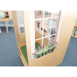 Nature View Classroom Window Seat with Storage & Cushion | Quiet Reading Nook for Early Learning Spaces