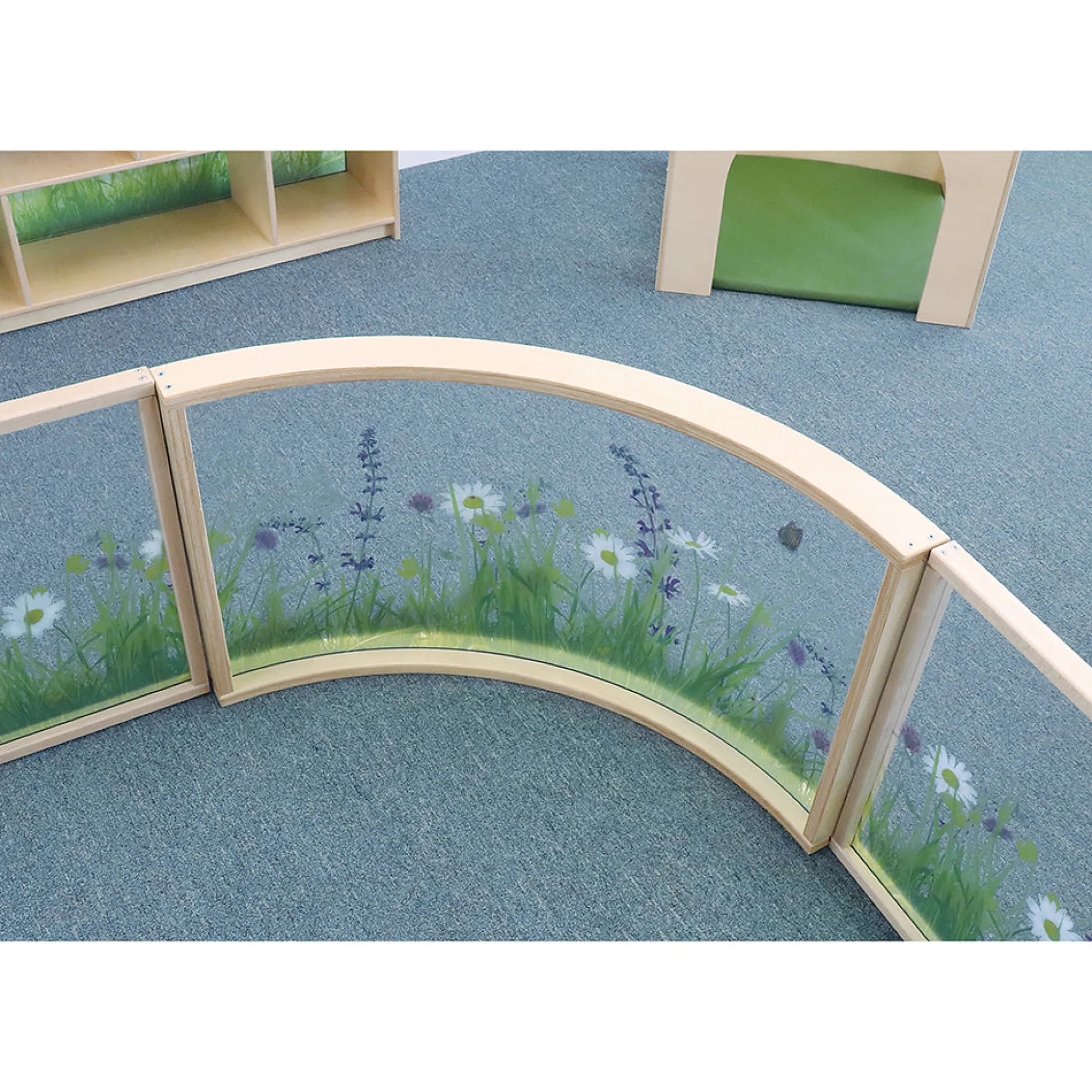Nature View 24" Curved Acrylic Room Divider Panel