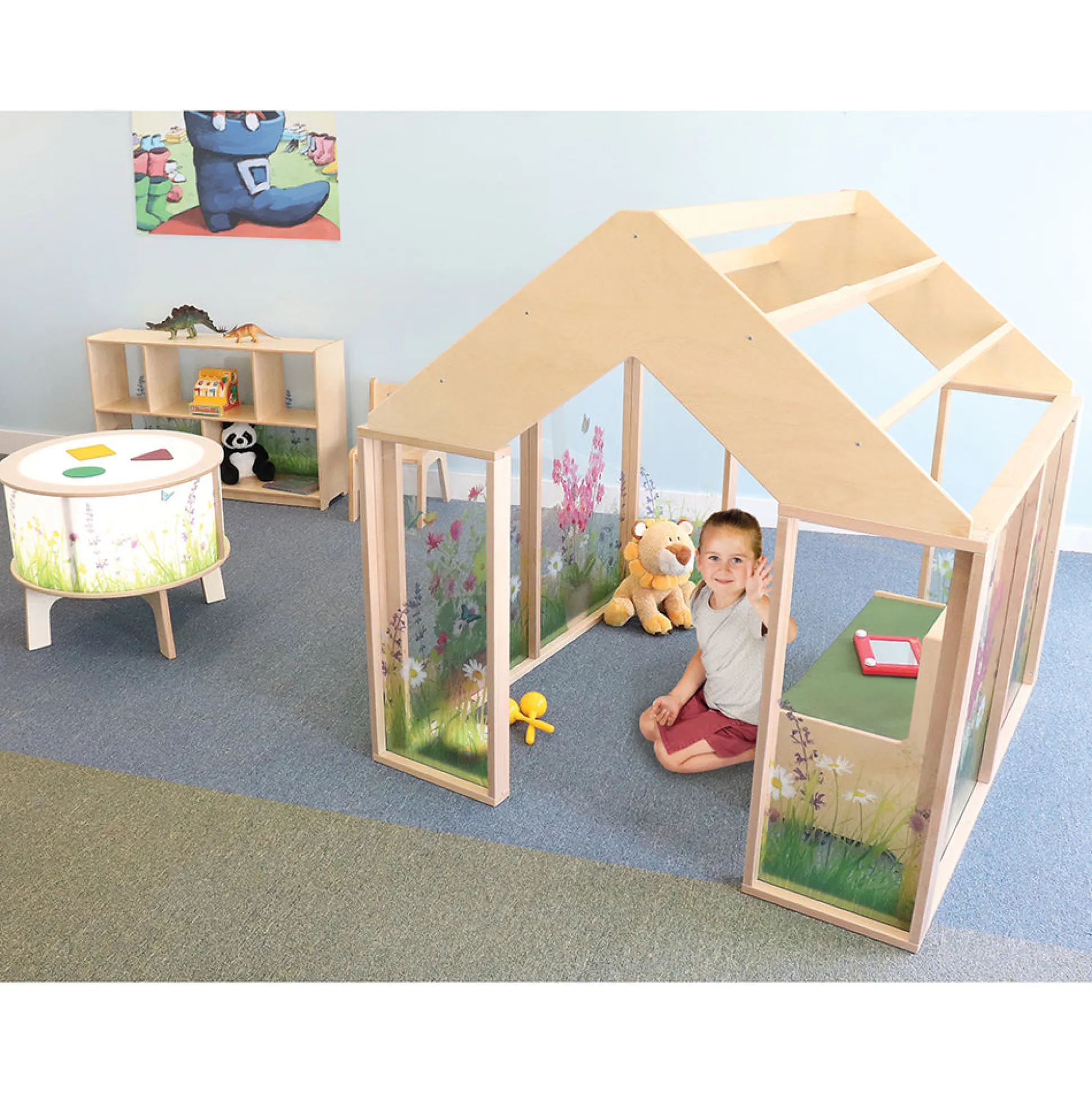 Nature View Indoor Classroom Greenhouse | Biophilic Quiet Space