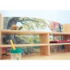 Nature View Kids’ Writing Center | Biophilic Classroom Desk with Clear Panel & Storage
