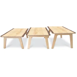 Nature View Live Edge Rectangle Activity Table | 20"H Natural Wood-Inspired Classroom Table