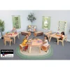 Nature View Live Edge Rectangle Activity Table | 18" High Nature-Inspired Classroom Table