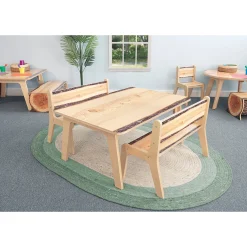 Nature View Live Edge Rectangle Activity Table | 22
