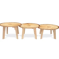 Nature View Live Edge Round Activity Table | 20"H Realistic Wood-Inspired Early Learning Classroom Table
