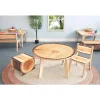 Nature View Live Edge Round Activity Table | 18" High Nature-Inspired Classroom Table