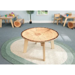 Nature View Live Edge Round Activity Table | 22