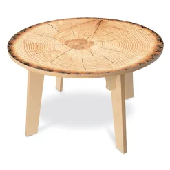 Nature View Live Edge Round Activity Table | 22