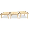 Nature View Live Edge Square Activity Table | 20"H Natural Wood-Inspired Table