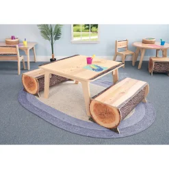 Nature View Live Edge Square Activity Table | 20
