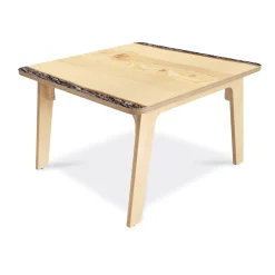 Nature View Live Edge Square Activity Table | 22